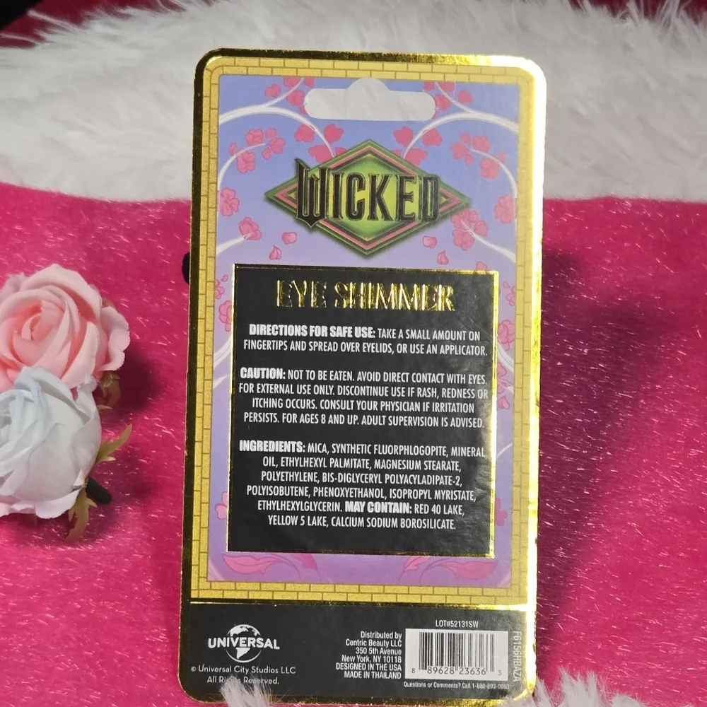 Wicked Glinda Enchanting Pink Eye Shimmer Powder Universal Studios Movie Makeup